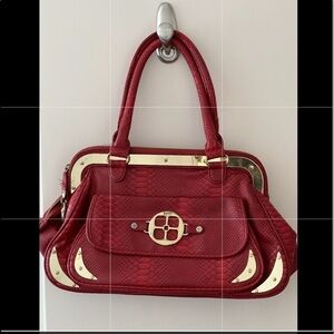 Iman Red And Gold Bag